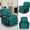 Leopard Teal Print Recliner Cover-grizzshop