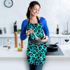 Leopard Teal Print Women's Apron-grizzshop