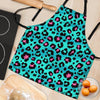 Leopard Teal Print Women's Apron-grizzshop