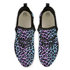 Leopard Trippy Psychedelic Print Pattern Black Athletic Shoes-grizzshop