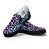 Leopard Trippy Psychedelic Print Pattern Black Slip On Shoes-grizzshop