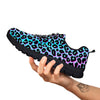 Leopard Trippy Psychedelic Print Pattern Black Sneaker-grizzshop