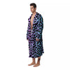 Leopard Trippy Psychedelic Print Pattern Men's Robe-grizzshop