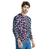 Leopard Trippy Psychedelic Print Pattern Men's Sweatshirt-grizzshop