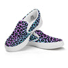 Leopard Trippy Psychedelic Print Pattern White Slip On Shoes-grizzshop