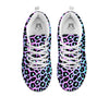 Leopard Trippy Psychedelic Print Pattern White Sneaker-grizzshop