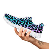 Leopard Trippy Psychedelic Print Pattern White Sneaker-grizzshop