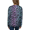 Leopard Trippy Psychedelic Print Pattern Women's Sweatshirt-grizzshop