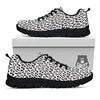 Leopard White Print Pattern Black Sneaker-grizzshop