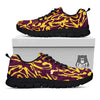 Leopard Yellow And Purple Print Pattern Black Sneaker-grizzshop