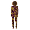 Leopard Yellow And Purple Print Pattern Women's Pajamas-grizzshop