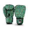 Leopard Yellow And Teal Print Pattern Boxing Gloves-grizzshop