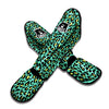 Leopard Yellow And Teal Print Pattern Muay Thai Shin Guards-grizzshop