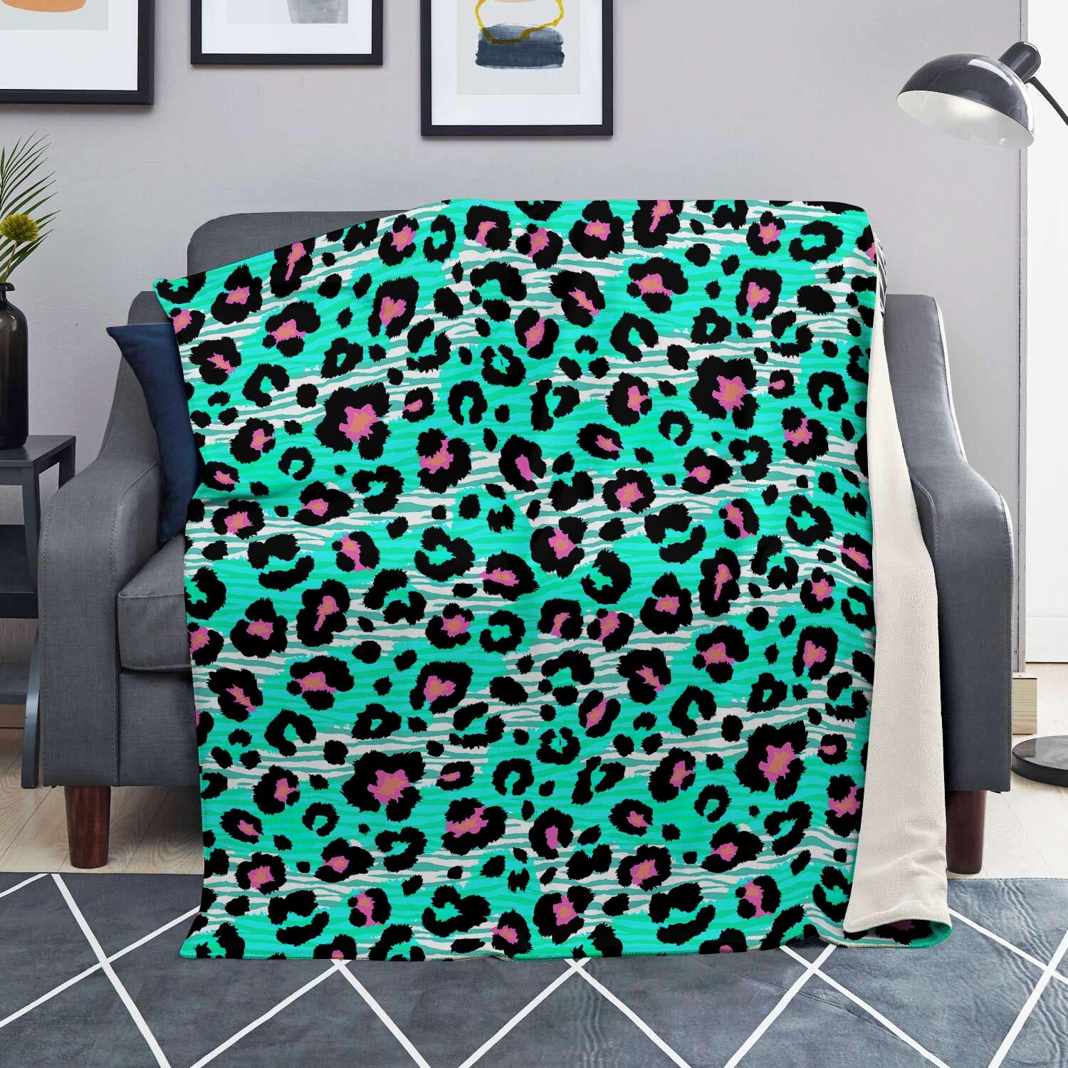 Leopard Zebra Print Blanket-grizzshop