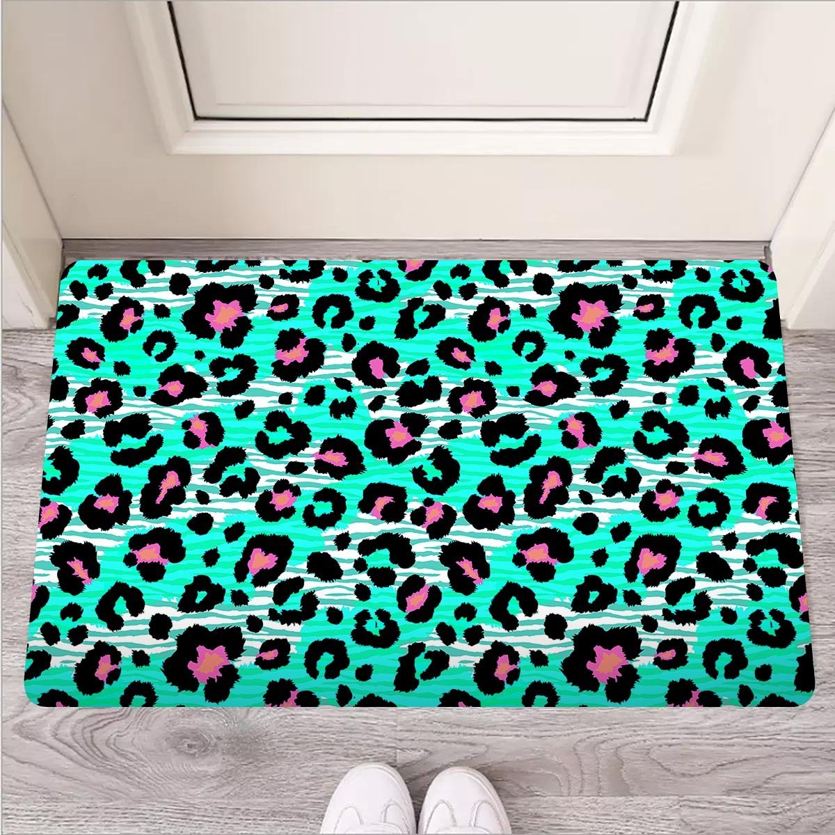 Leopard Zebra Print Door Mat-grizzshop