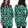 Leopard Zebra Print Hoodie Dress-grizzshop