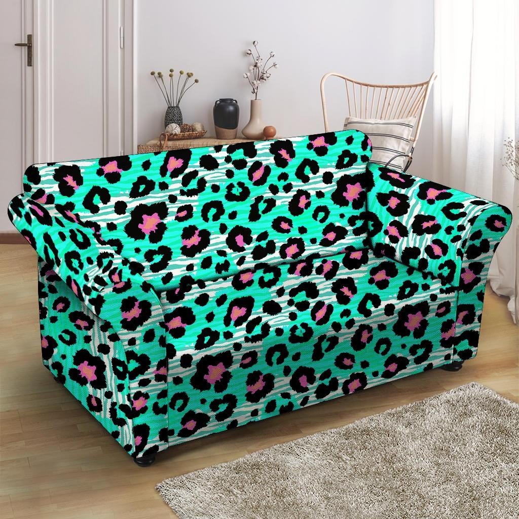 Leopard Zebra Print Loveseat Cover-grizzshop