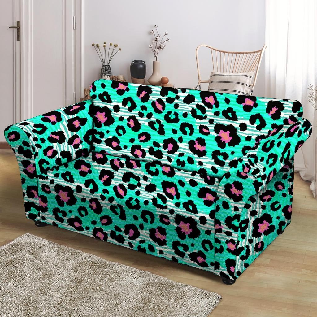 Leopard Zebra Print Loveseat Cover-grizzshop