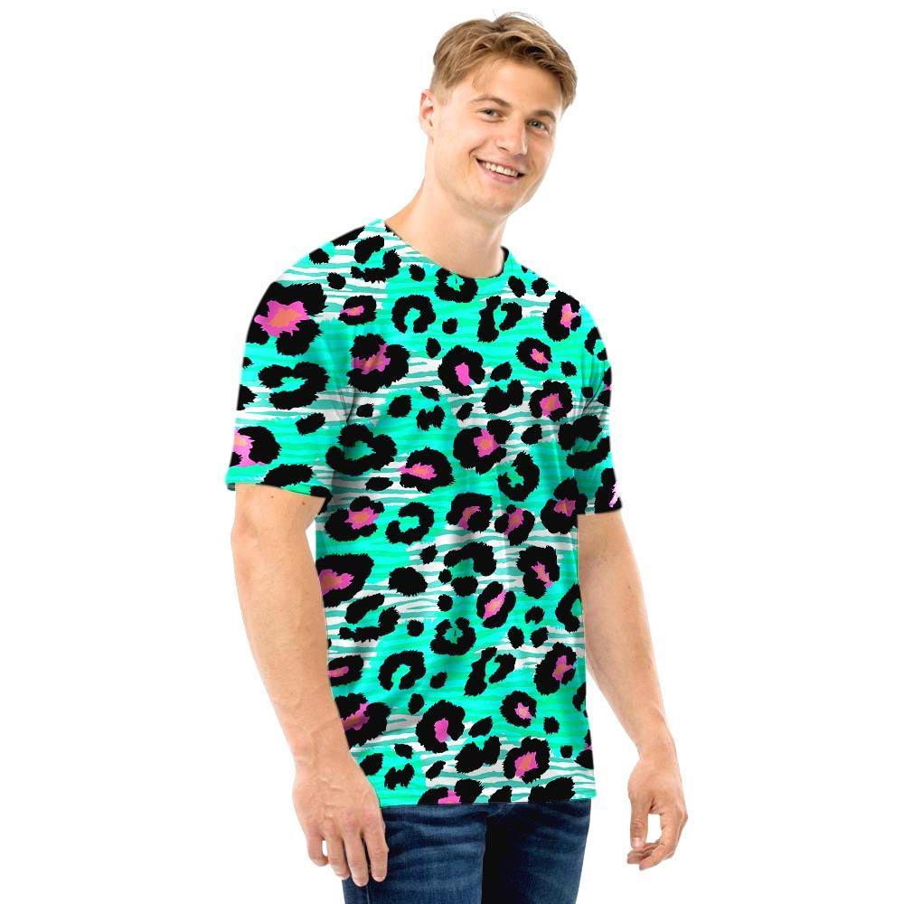 Leopard Zebra Print Men T Shirt-grizzshop