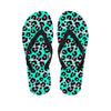 Leopard Zebra Print Men's Flip Flops-grizzshop