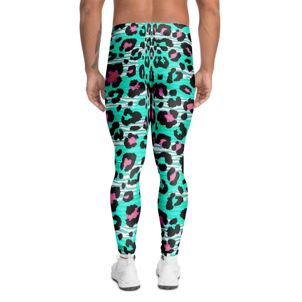 Leopard Zebra Print Men's Leggings-grizzshop