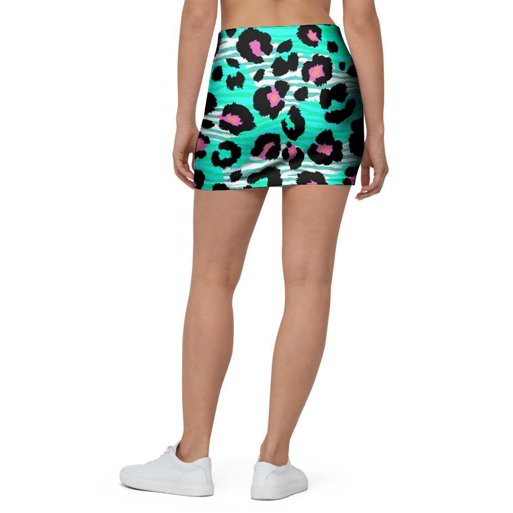 Leopard Zebra Print Mini Skirt-grizzshop