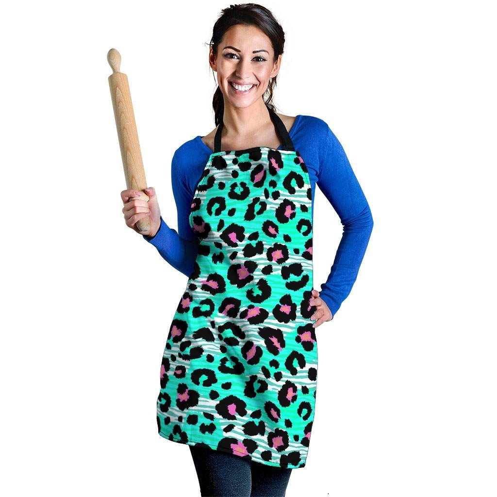 Leopard Zebra Print Women's Apron-grizzshop