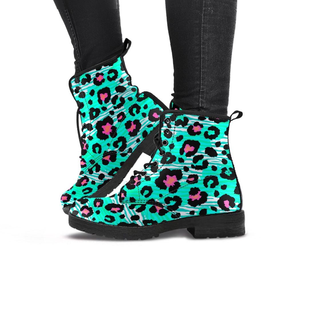 Leopard Zebra Print Women's Boots-grizzshop