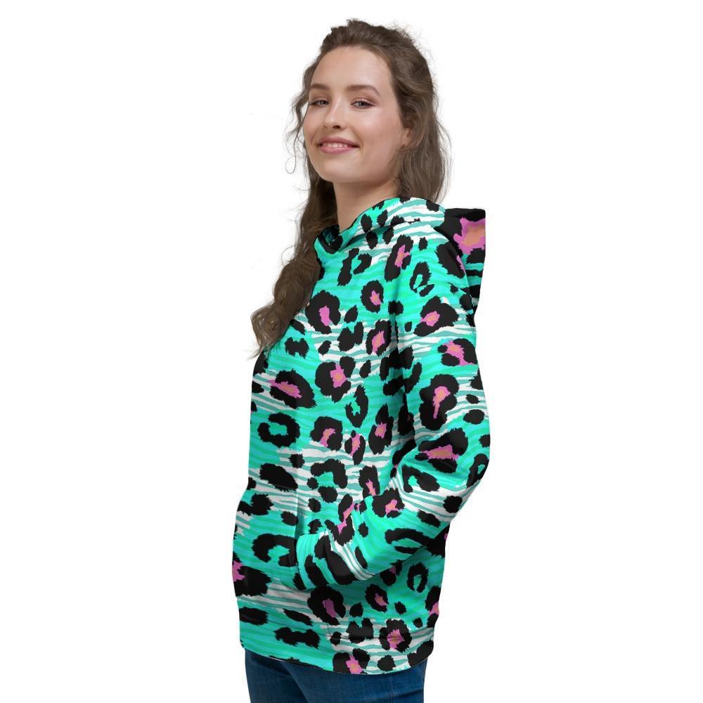 Leopard Zebra Print Women's Hoodie-grizzshop