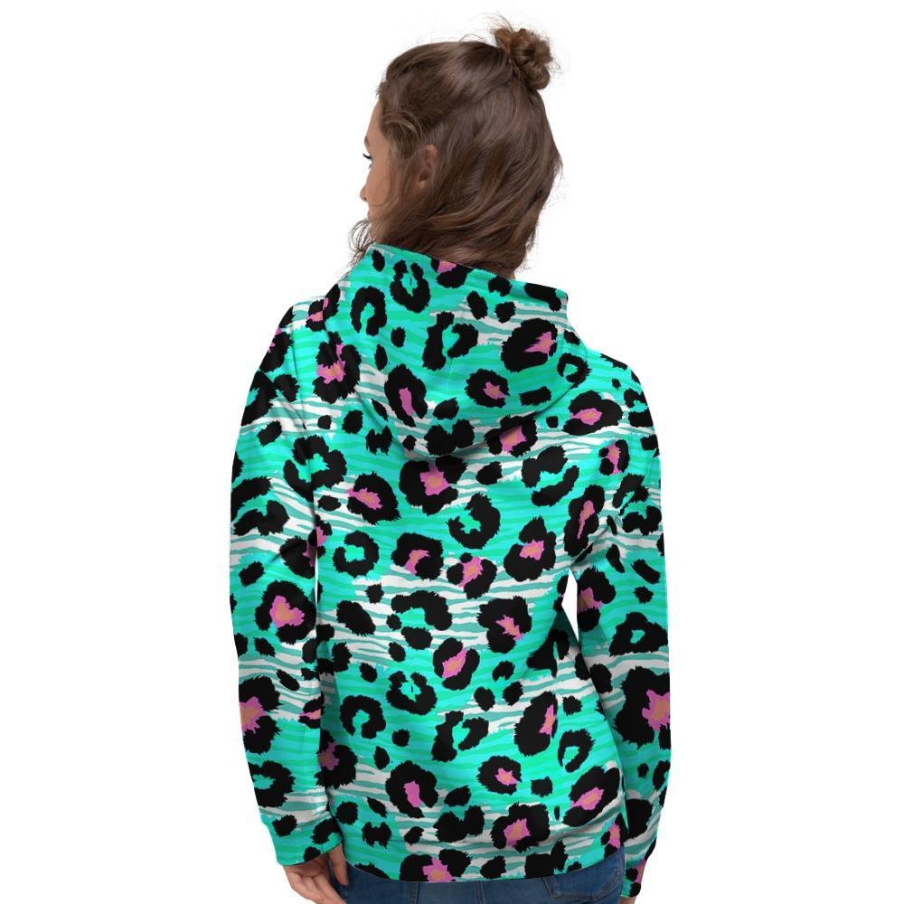 Leopard Zebra Print Women's Hoodie-grizzshop