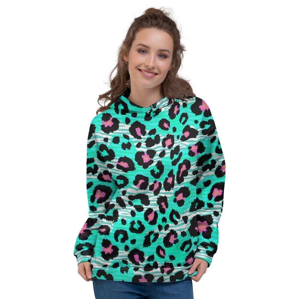 Leopard Zebra Print Women's Hoodie-grizzshop