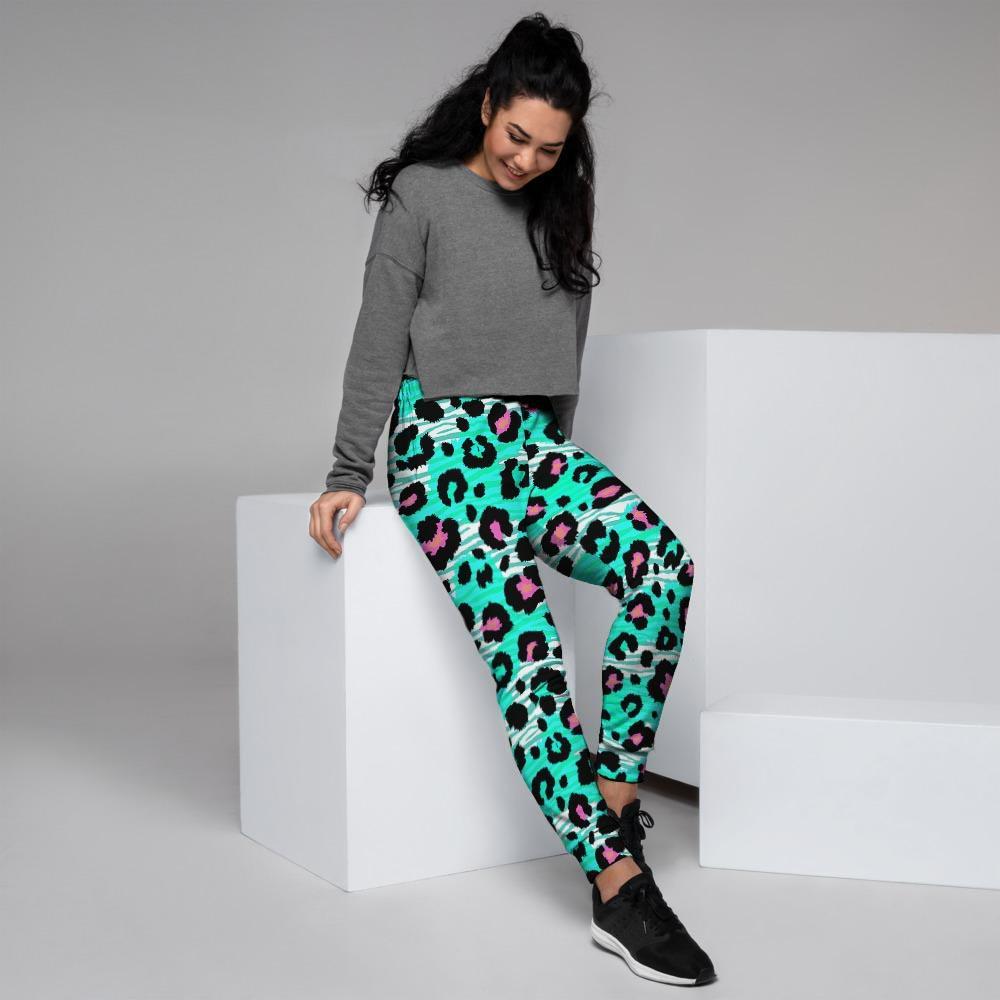 Leopard Zebra Print Women's Joggers-grizzshop