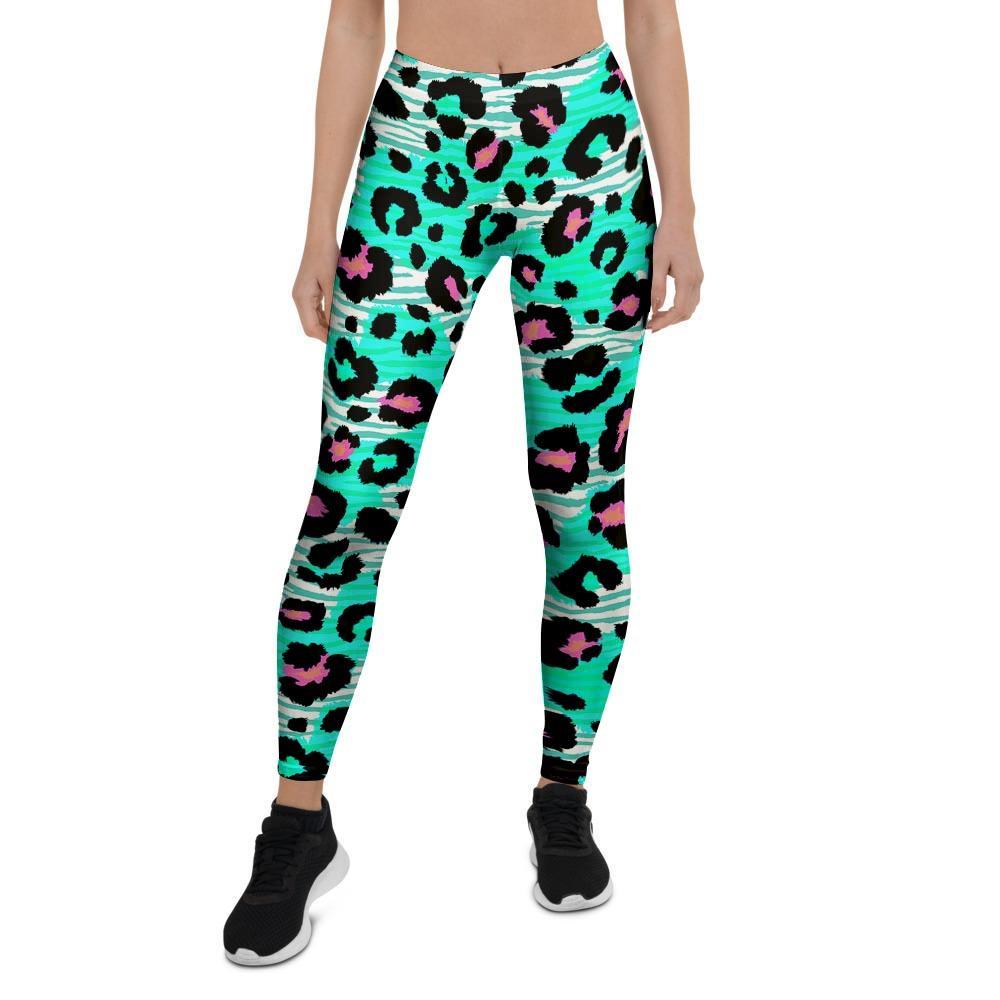 Leopard Zebra Print Women's Leggings-grizzshop