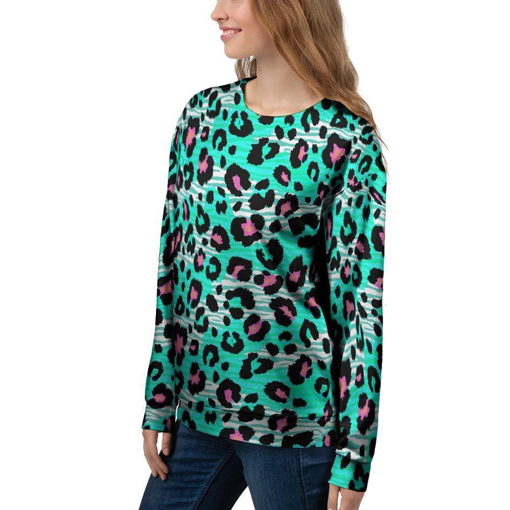 Leopard Zebra Print Women's Sweatshirt-grizzshop