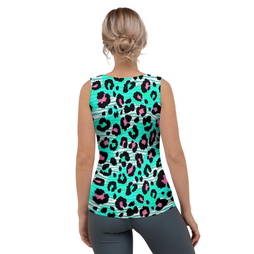 Leopard Zebra Print Women's Tank Top-grizzshop