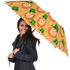 Leprechaun St Patrick's Day Pattern Print Automatic Foldable Umbrella-grizzshop