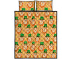 Leprechaun St Patrick's Day Pattern Print Bed Set Quilt-grizzshop