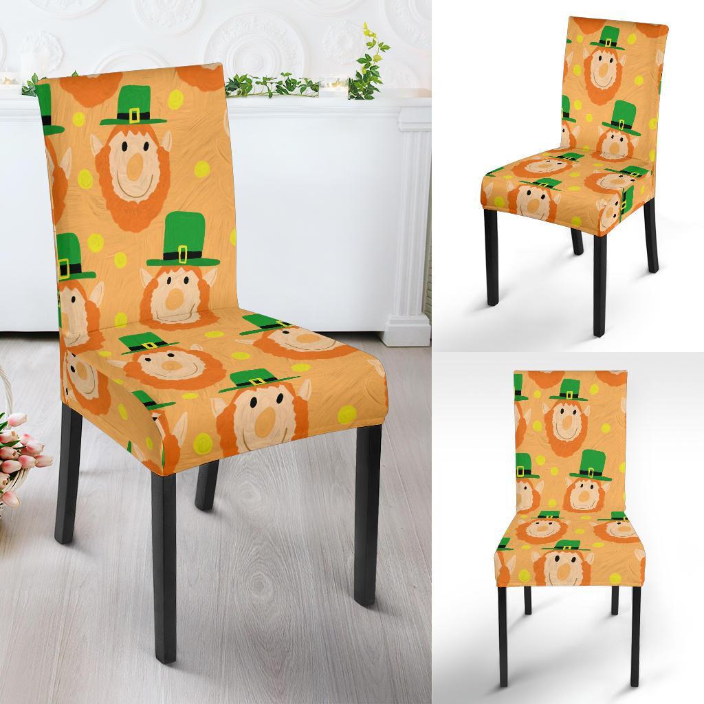 Leprechaun St Patrick's Day Pattern Print Chair Cover-grizzshop