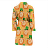 Leprechaun St Patrick's Day Pattern Print Men Long Robe-grizzshop