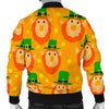 Leprechaun St Patrick's Day Pattern Print Men's Bomber Jacket-grizzshop