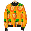 Leprechaun St Patrick's Day Pattern Print Men's Bomber Jacket-grizzshop