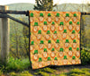 Leprechaun St Patrick's Day Pattern Print Quilt-grizzshop