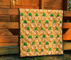 Leprechaun St Patrick's Day Pattern Print Quilt-grizzshop