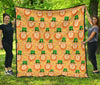 Leprechaun St Patrick's Day Pattern Print Quilt-grizzshop