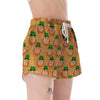 Leprechaun St Patrick's Day Pattern Print Women's Shorts-grizzshop