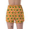 Leprechaun St Patrick's Day Pattern Print Women's Shorts-grizzshop