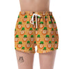 Leprechaun St Patrick's Day Pattern Print Women's Shorts-grizzshop