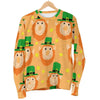 Leprechaun St Patrick's Day Pattern Print Women's Sweatshirt-grizzshop