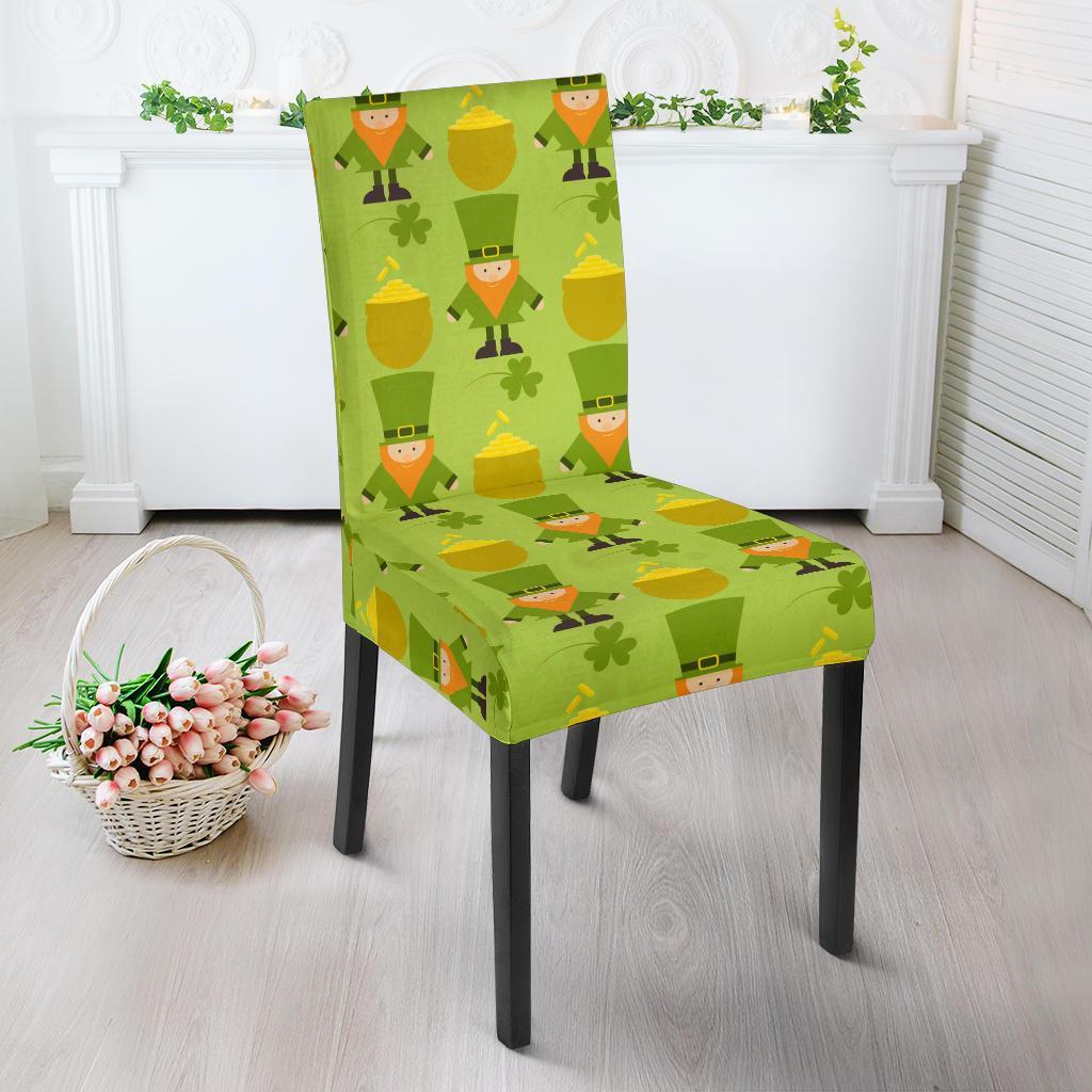 Leprechaun St Patrick's Day Print Pattern Chair Cover-grizzshop