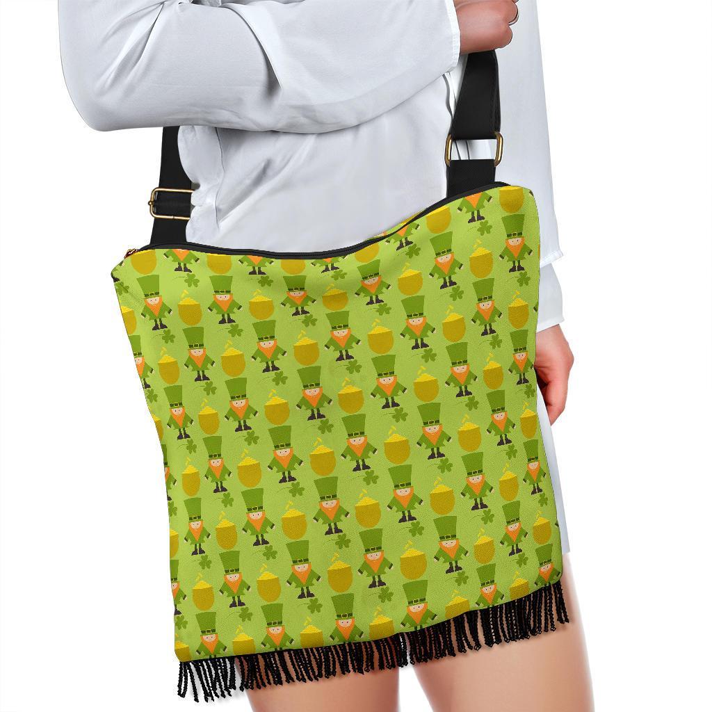 Leprechaun St Patrick's Day Print Pattern Crossbody bags-grizzshop